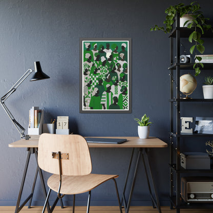 Emerald Unity - No text - Framed Poster Print