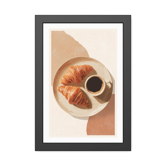 Golden Hour Coffee - Framed Poster Print