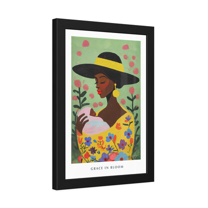 Grace in Bloom - Framed Poster Print