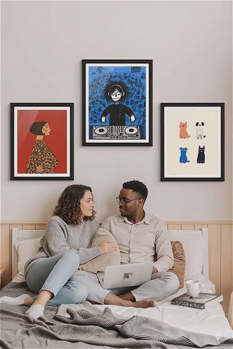 In The Mix - Framed Art Print